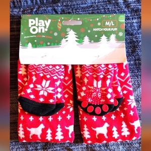 Matching dog sock set